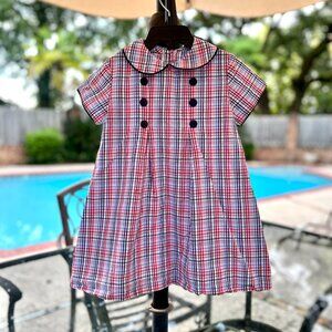 Bella Bliss Girl's Cotton Plaid dress, 3